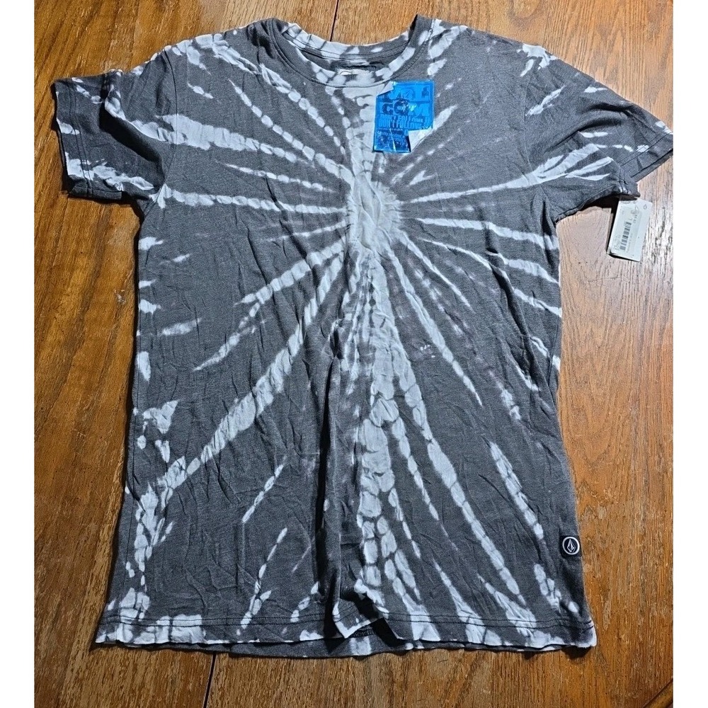 Vintage‎ Volcom Shirt Mens Large Y2K Skate Surf Grunge 2000s Gray Tie Die NWT